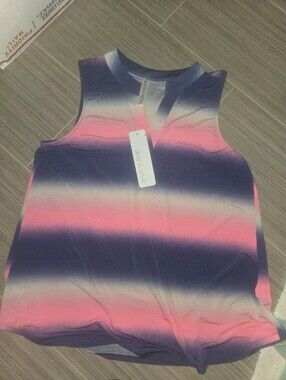 Dear Scarlett Pink and Purple Ombre Sleeveless Tank